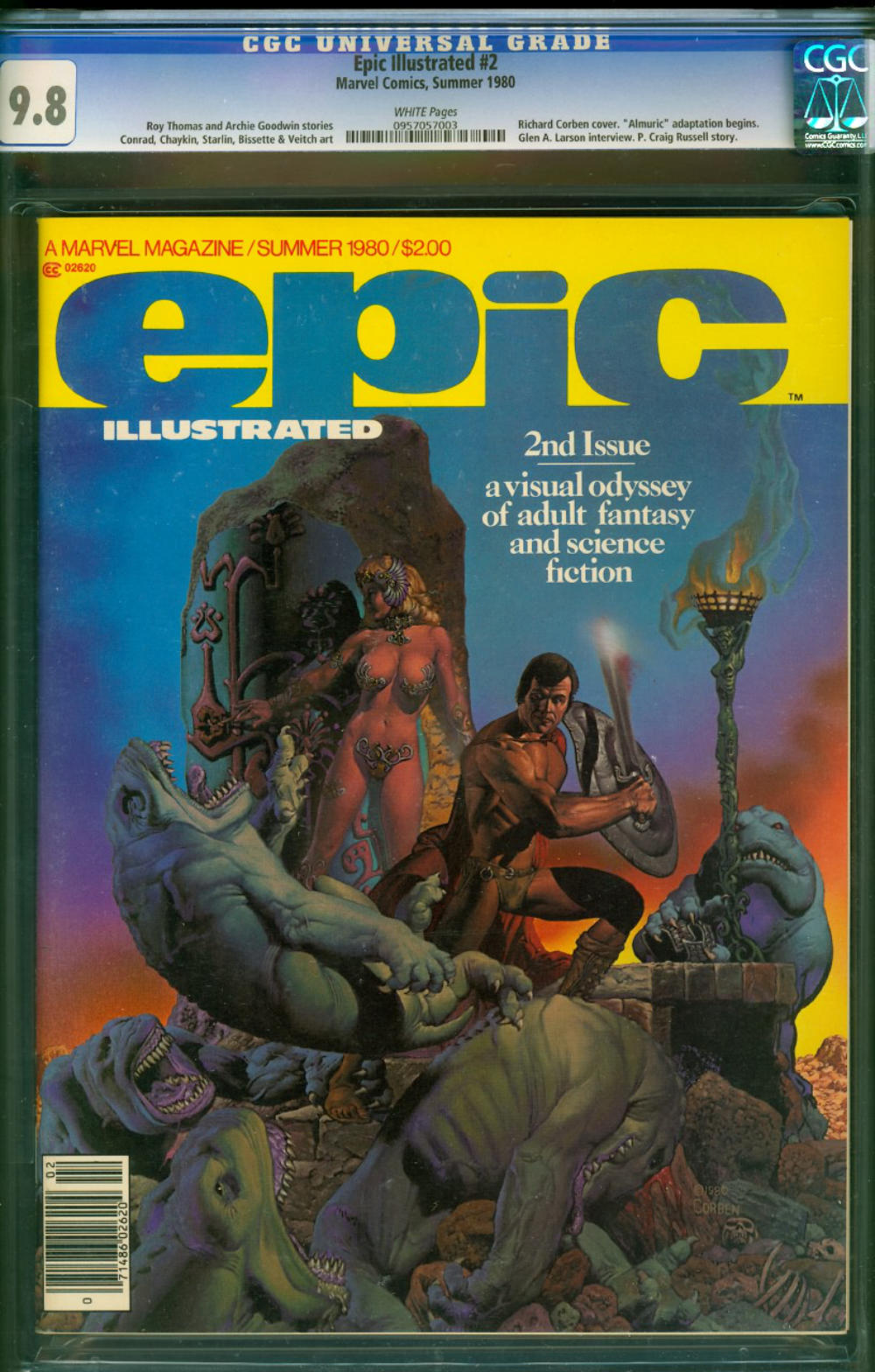 Epic Illustrated Magazines certified and graded.